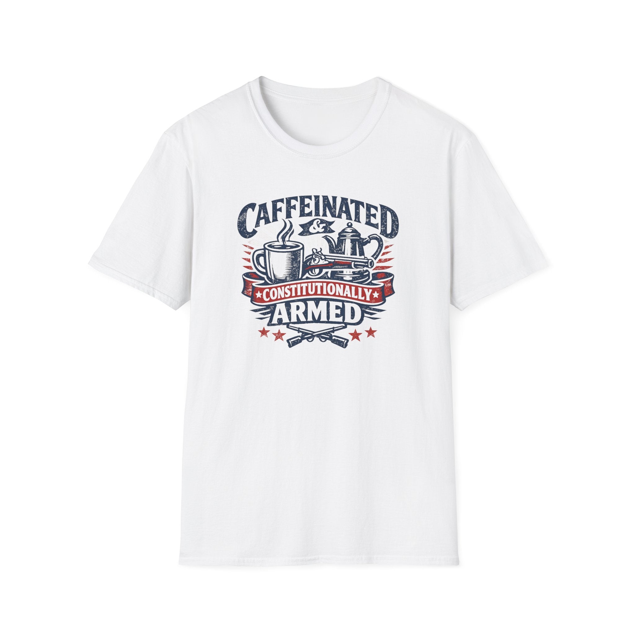 "Caffeinated & Constitutionally Armed" Tee