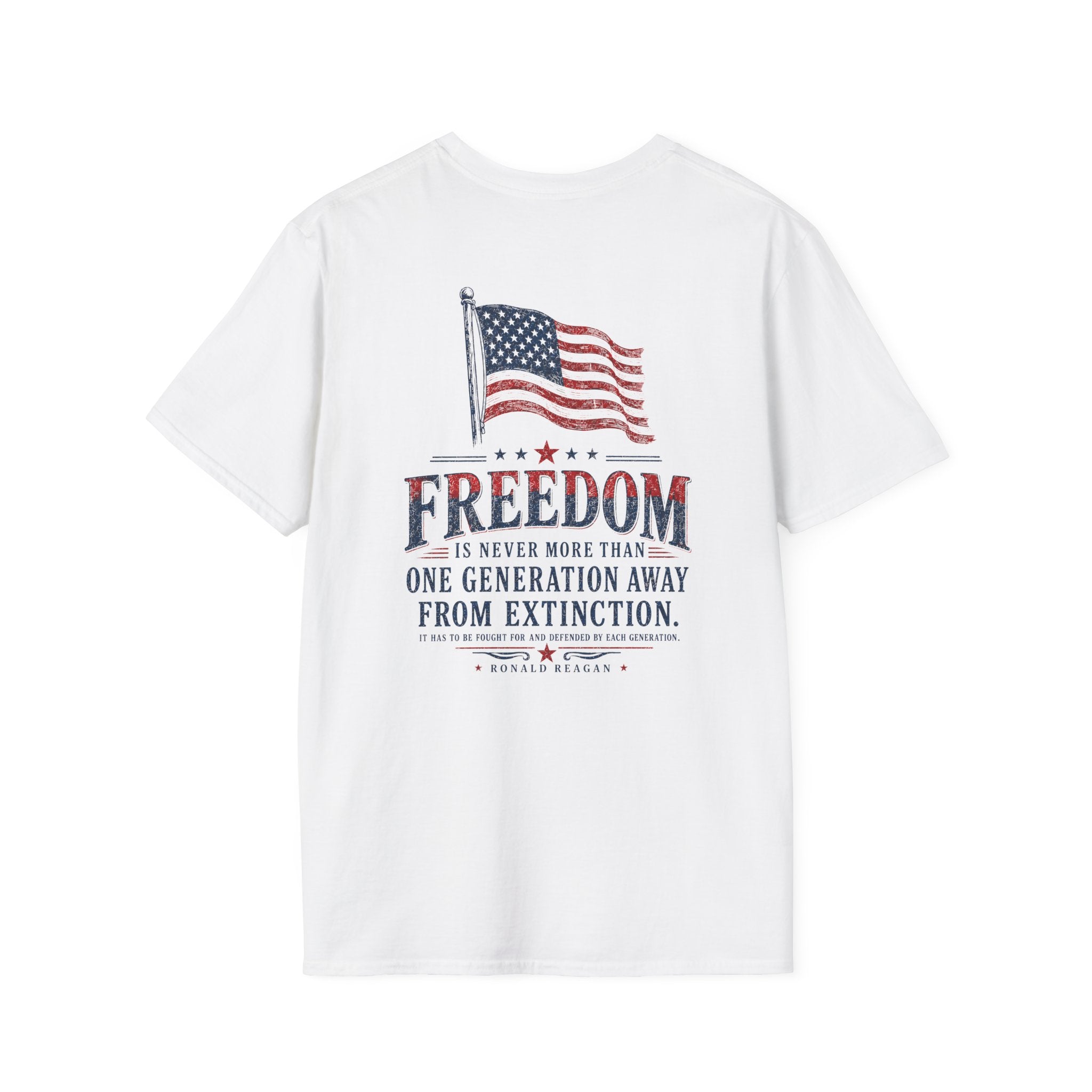 "FREEDOM, is never more than..." Vintage Back Design Tee