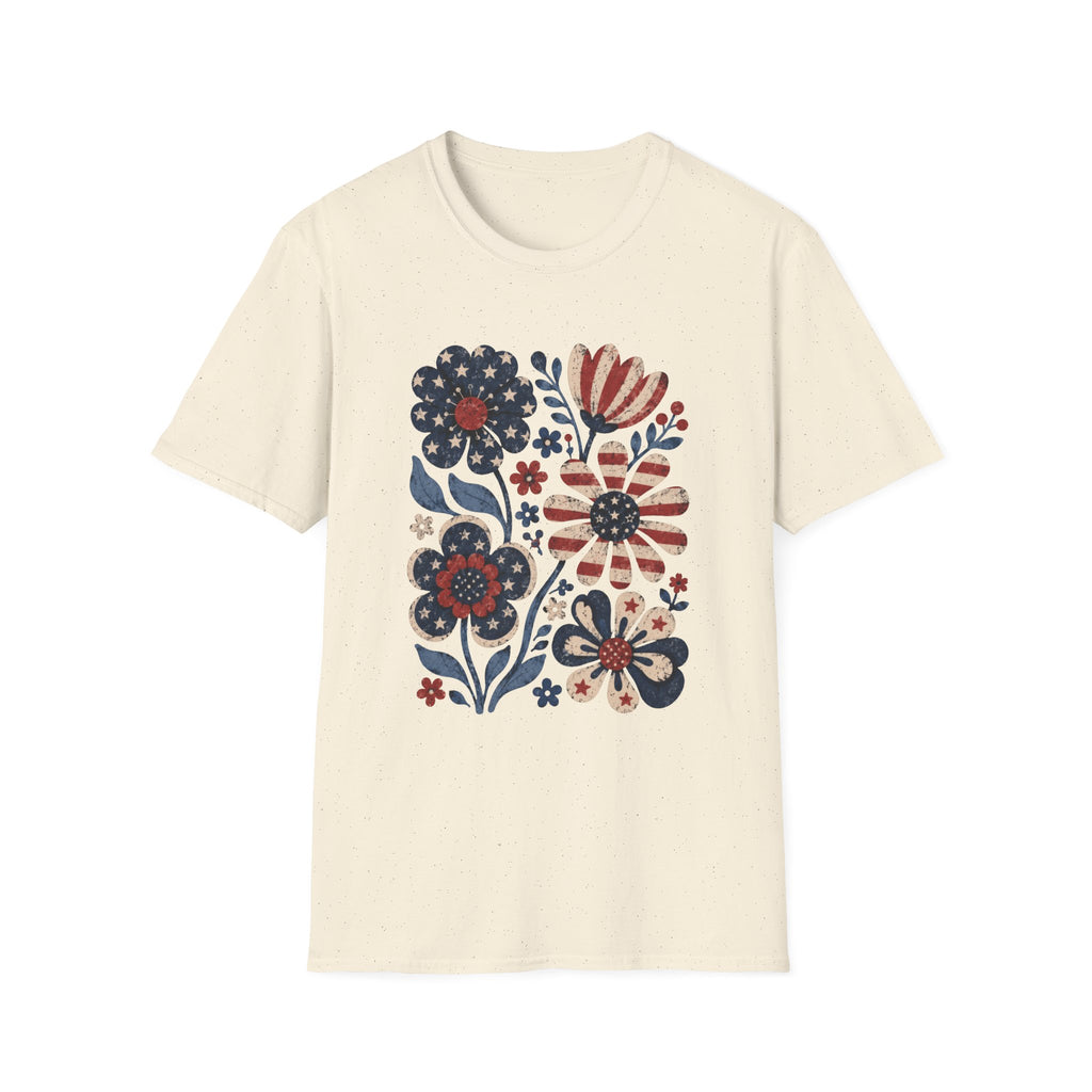 Boho Flag Flowers Tee