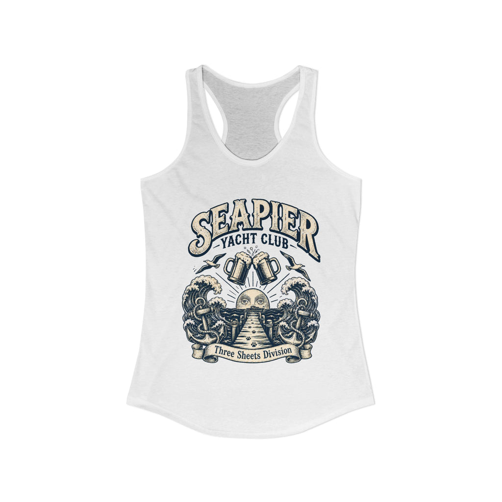 "SEAPIER Yacht Club" Women's Racerback Tank