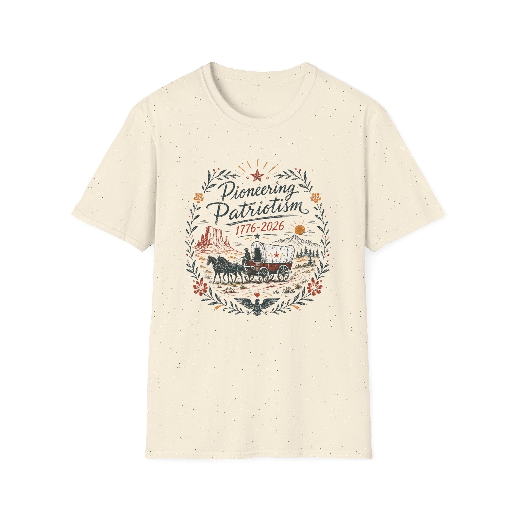 "Pioneering Patriotism" Vintage Folk Tee