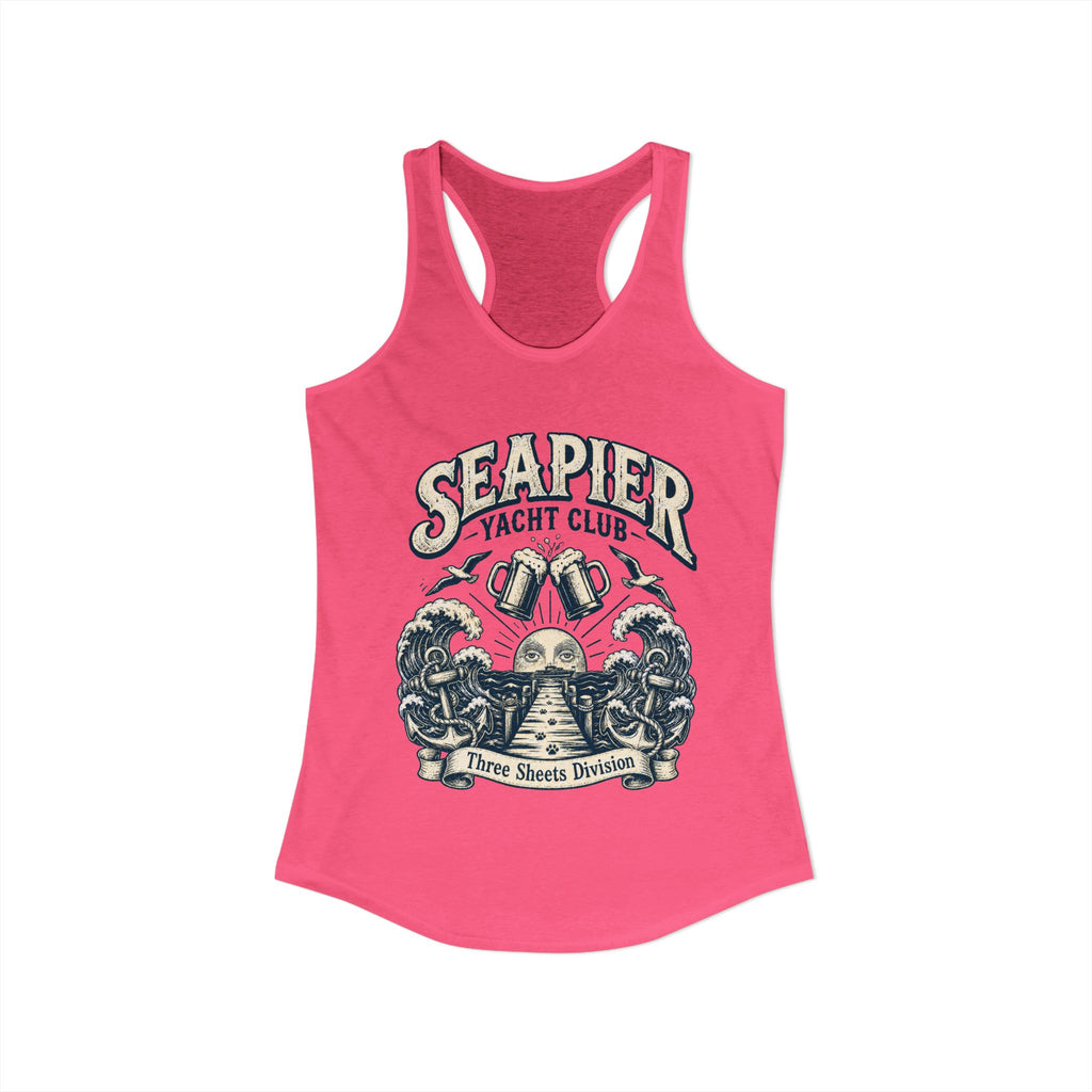 "SEAPIER Yacht Club" Women's Racerback Tank