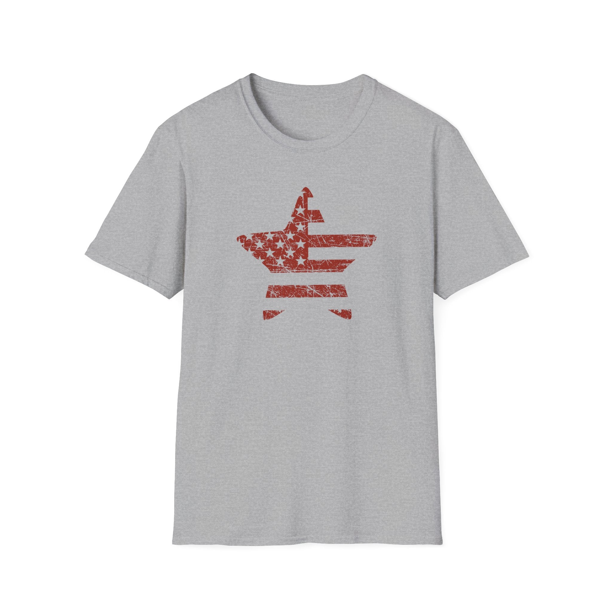 Flag Star 1-color Vintage Tee