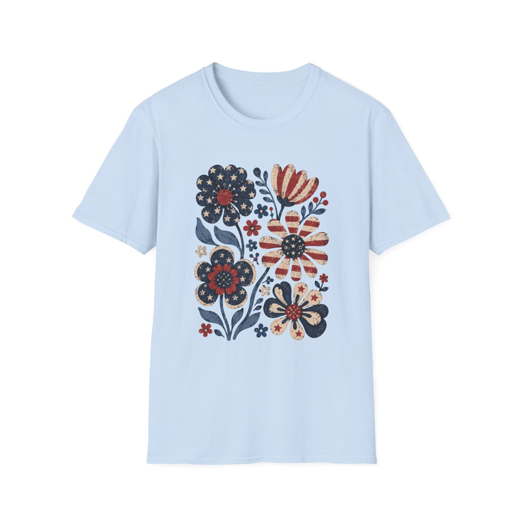 Boho Flag Flowers Tee