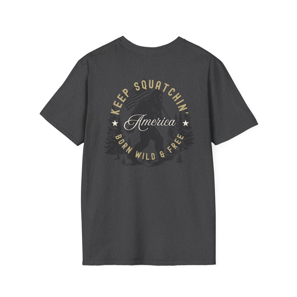 "Keep Squatchin' America" Vintage Back Design Tee