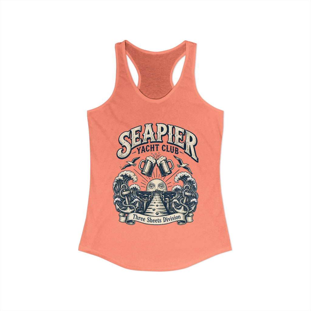"SEAPIER Yacht Club" Women's Racerback Tank