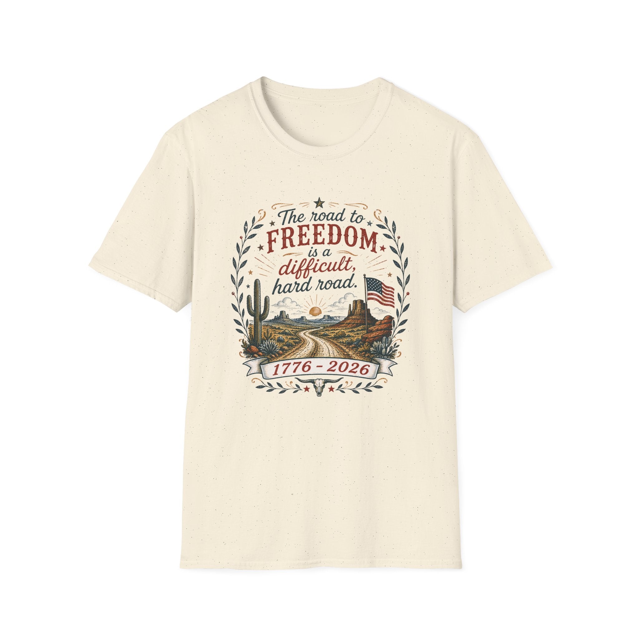 "Road to Freedom" Vintage Folk Tee