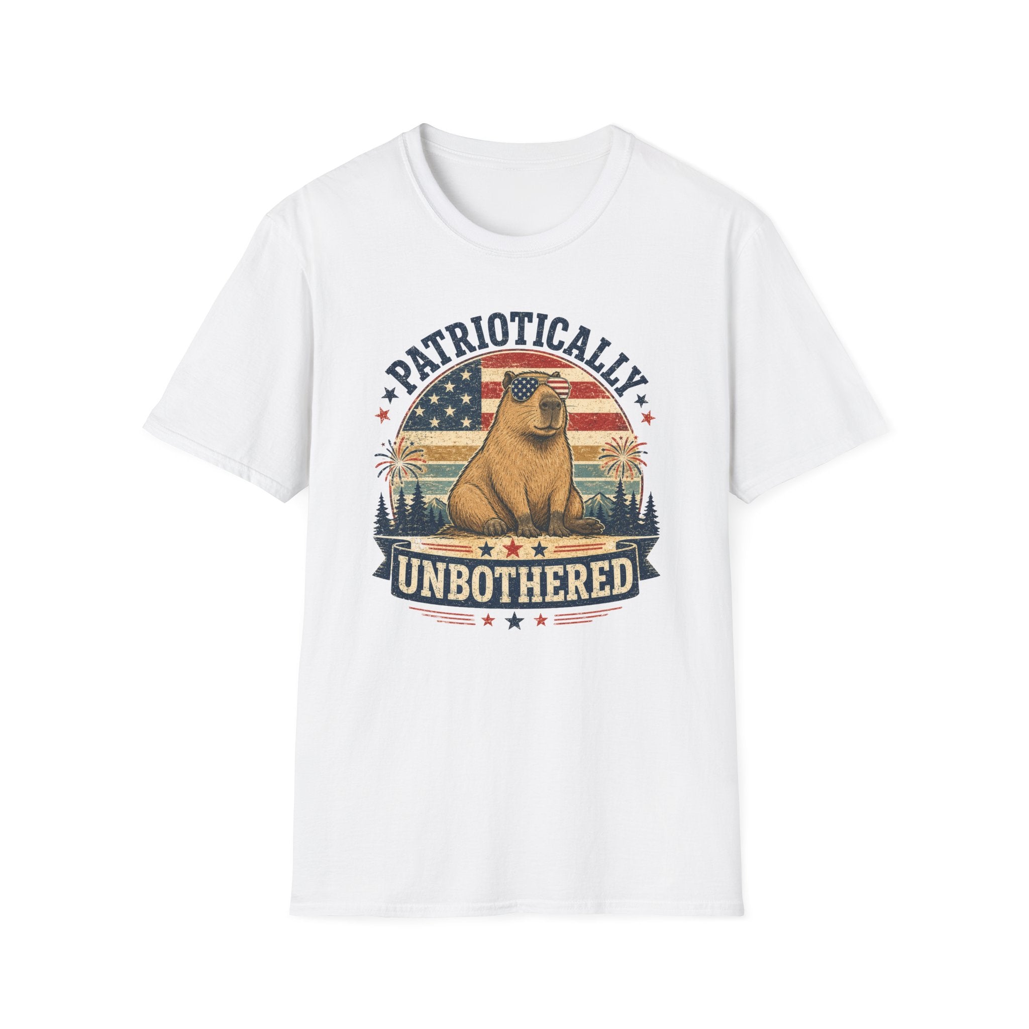 "Patriotically Unbothered" Capybara Tee