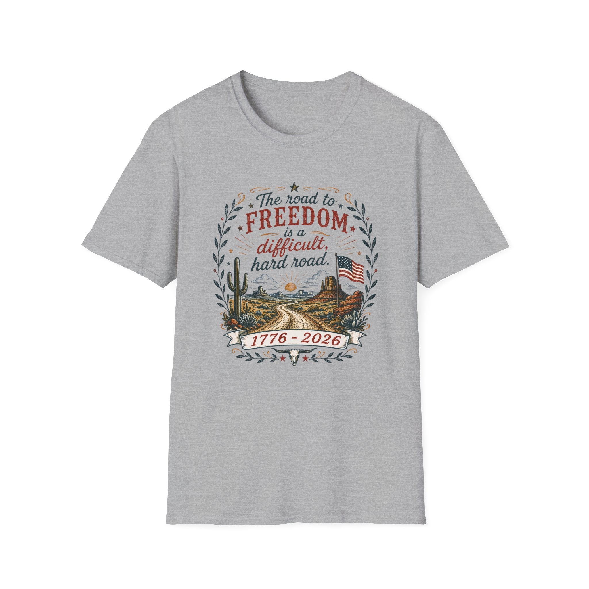 "Road to Freedom" Vintage Folk Tee