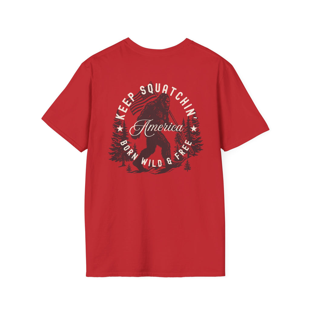 "Keep Squatchin' America" Vintage Back Design Tee