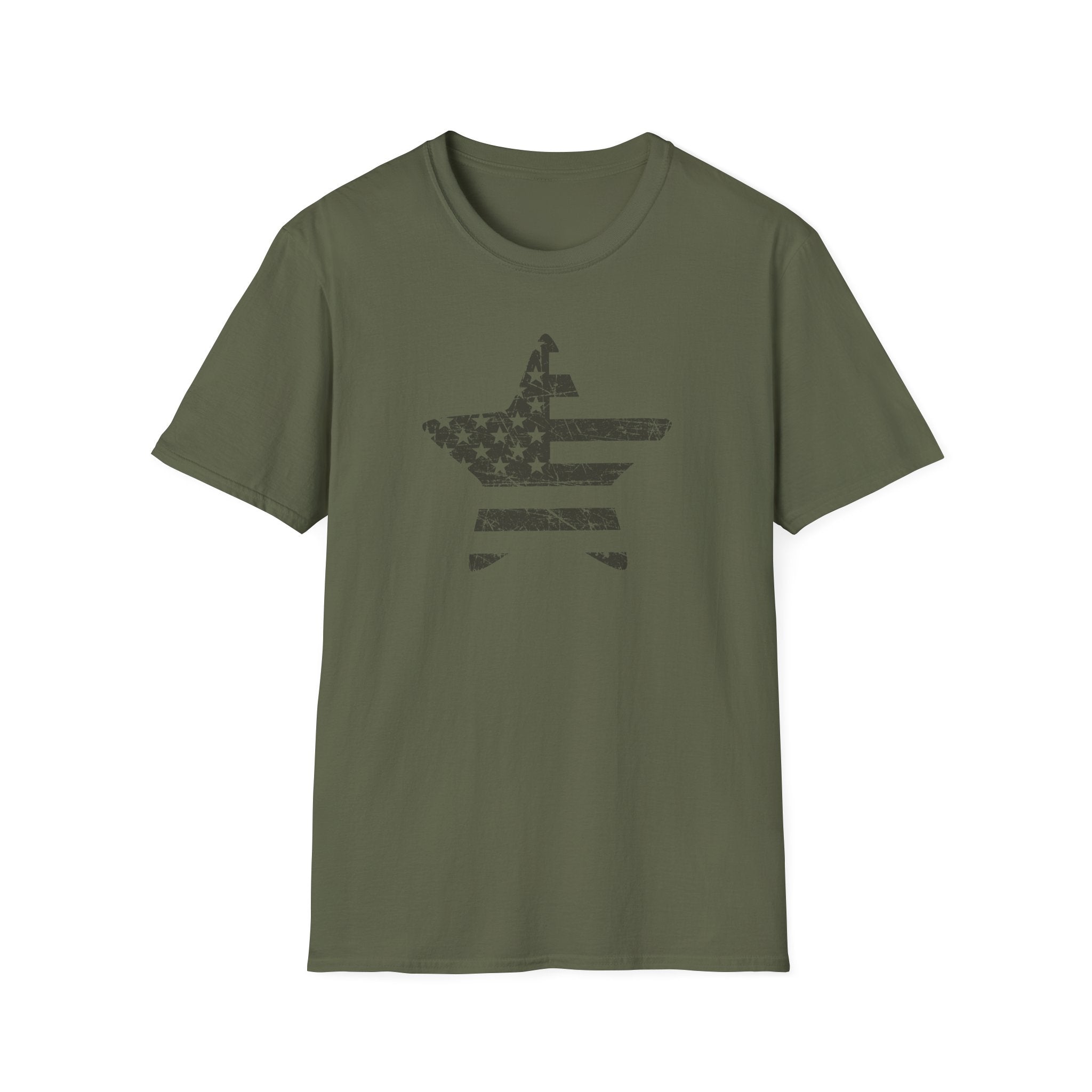 Flag Star 1-color Vintage Tee
