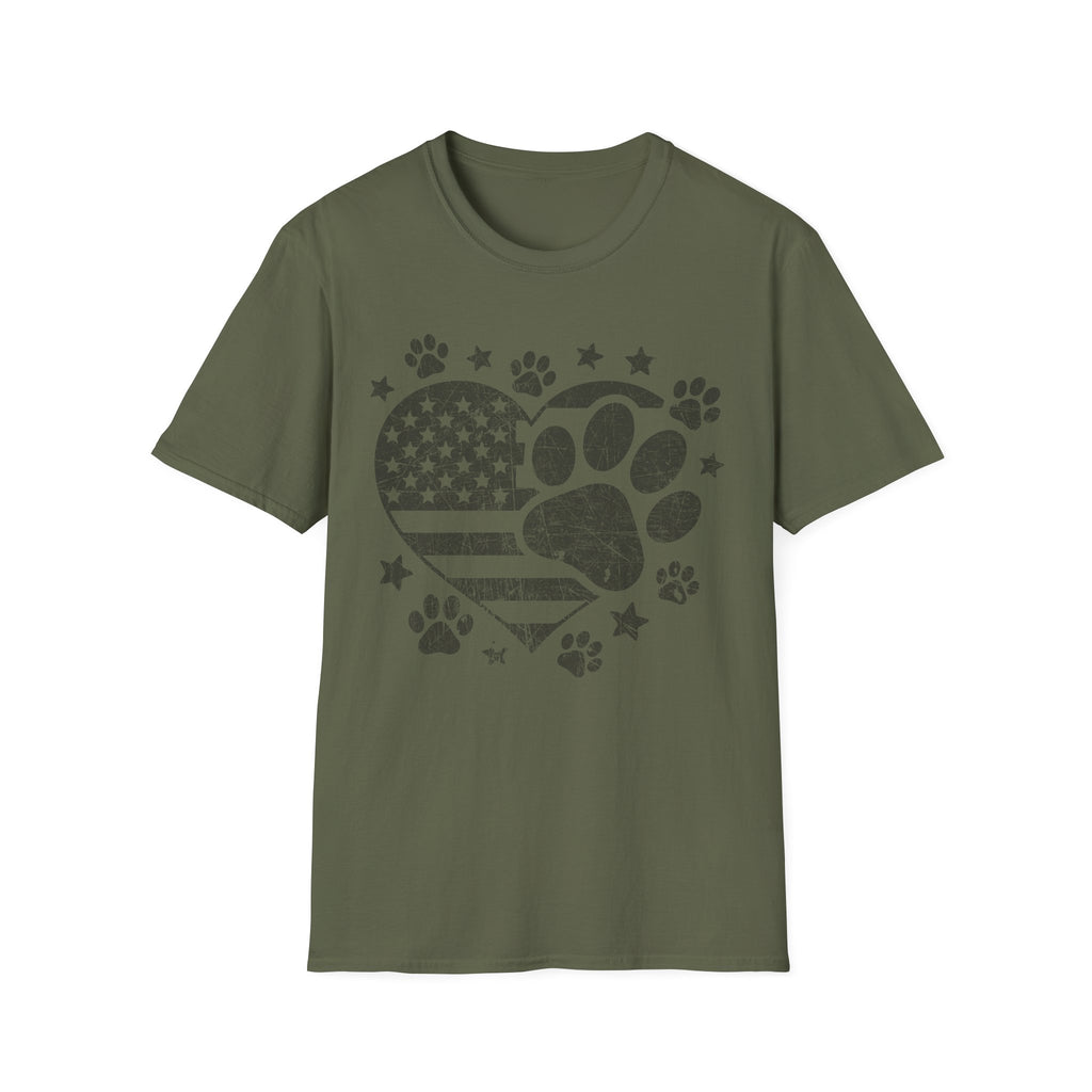 Patriotic Paws Vintage Tee