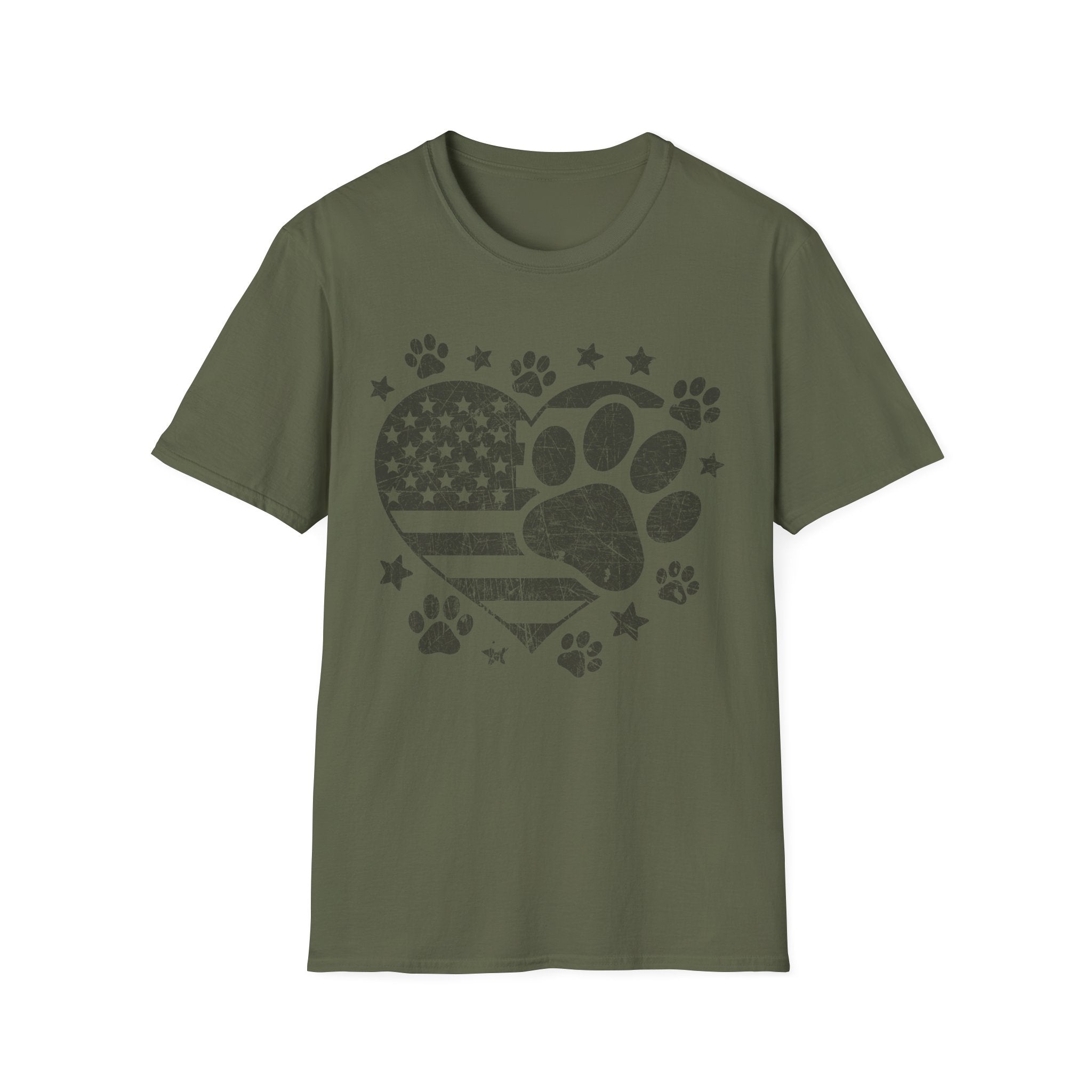 Patriotic Paws Vintage Tee