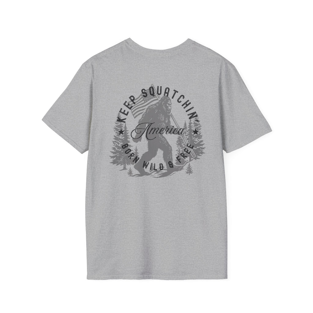 "Keep Squatchin' America" Vintage Back Design Tee