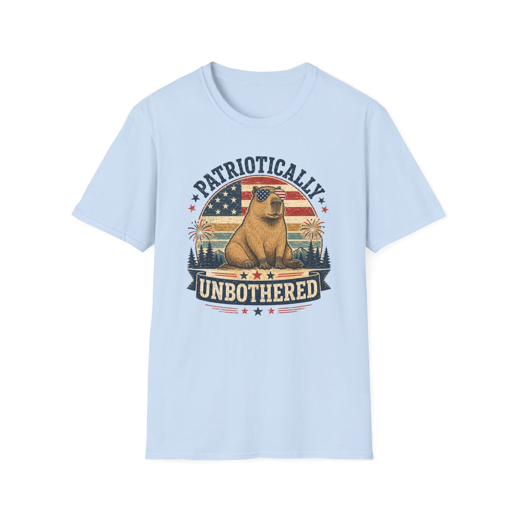 "Patriotically Unbothered" Capybara Tee