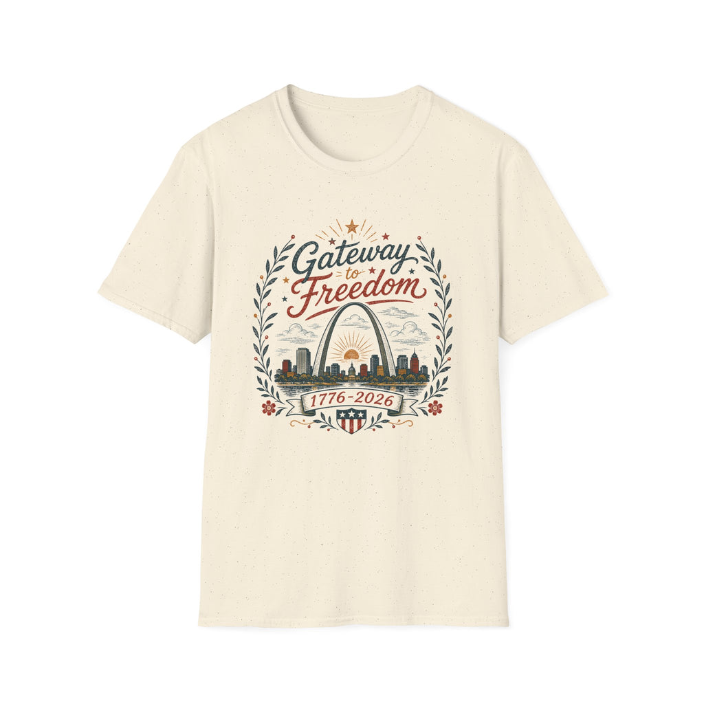 "Gateway to Freedom" Vintage Folk Tee
