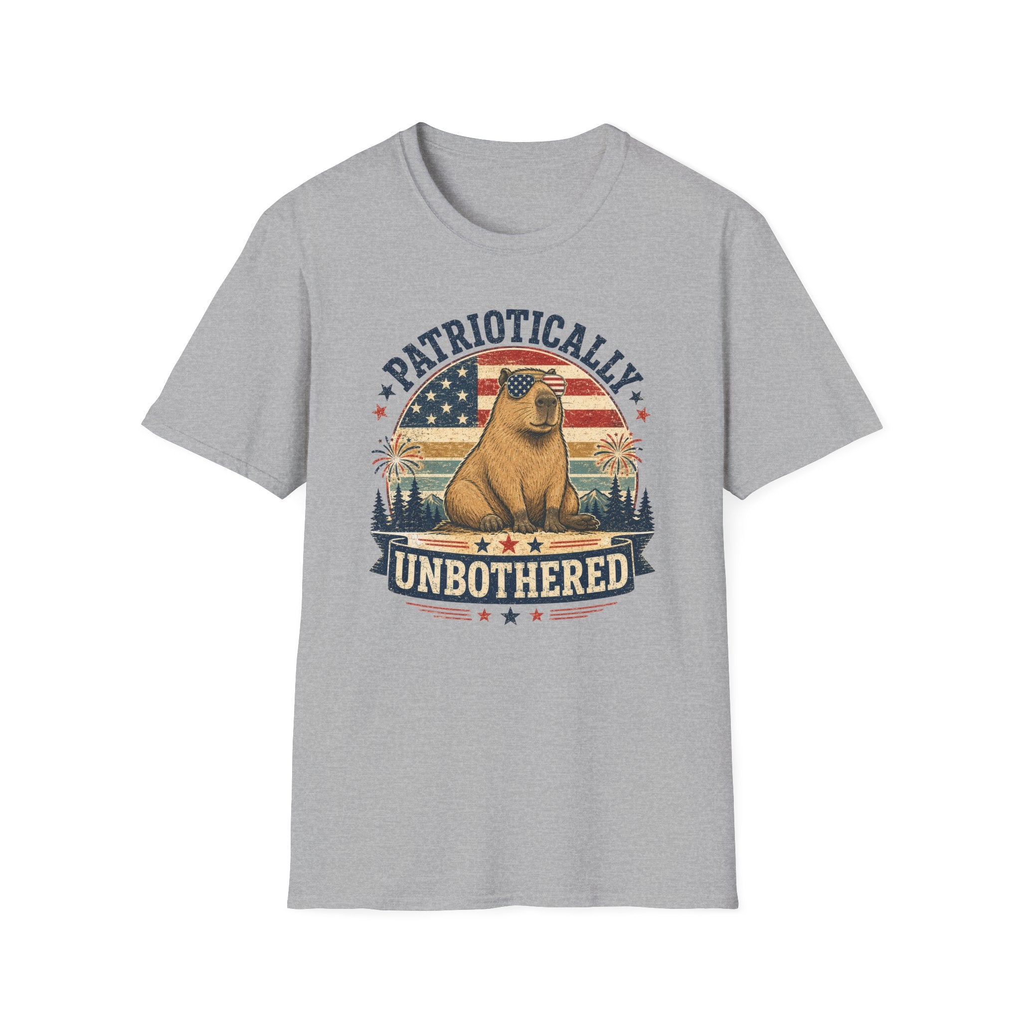 "Patriotically Unbothered" Capybara Tee