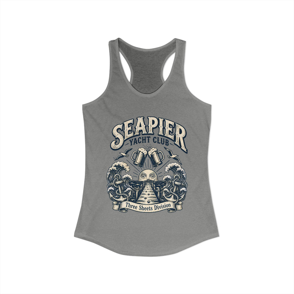 "SEAPIER Yacht Club" Women's Racerback Tank