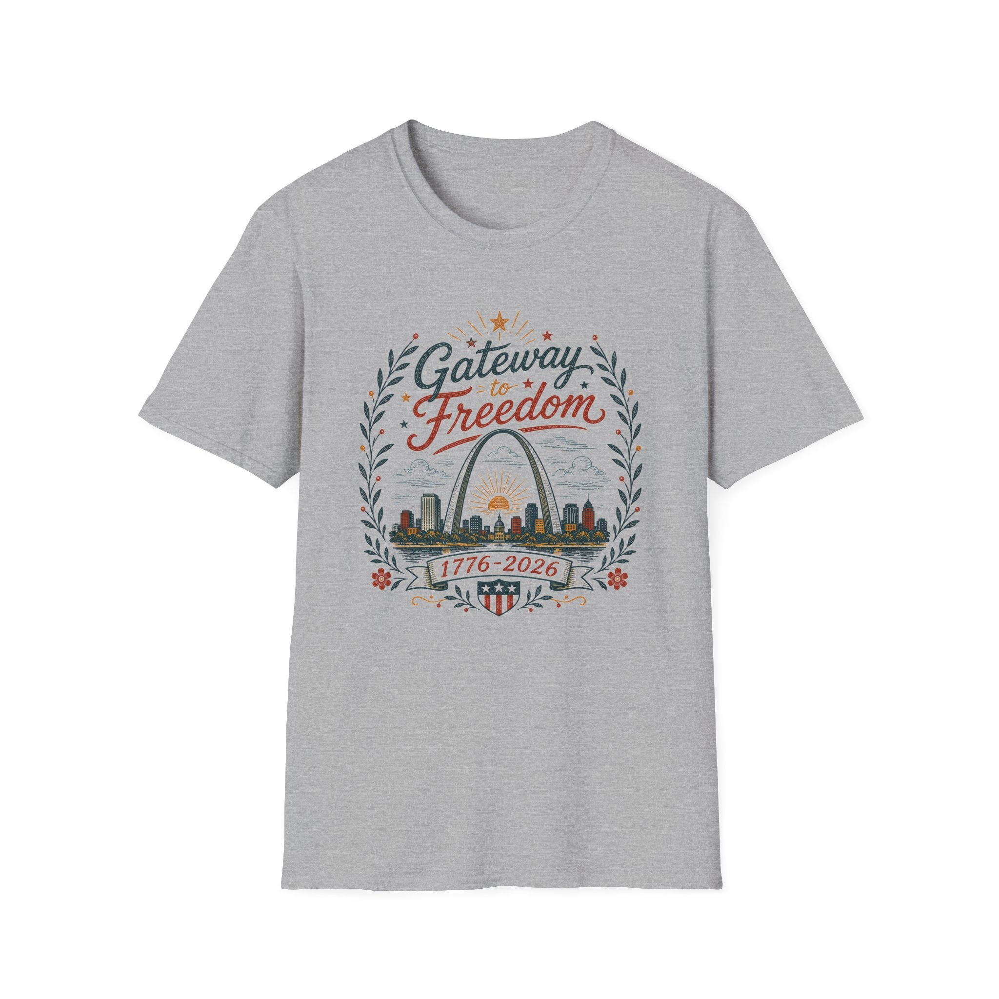 "Gateway to Freedom" Vintage Folk Tee