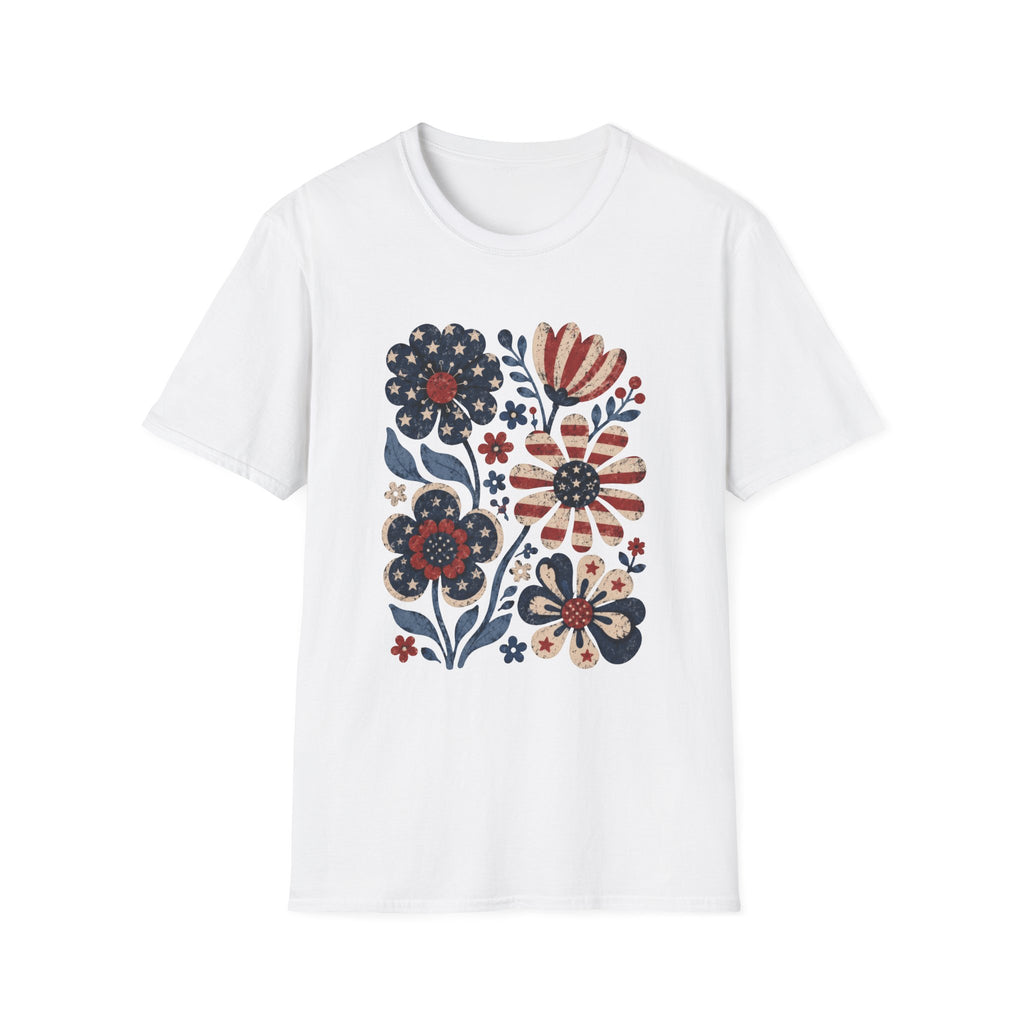 Boho Flag Flowers Tee
