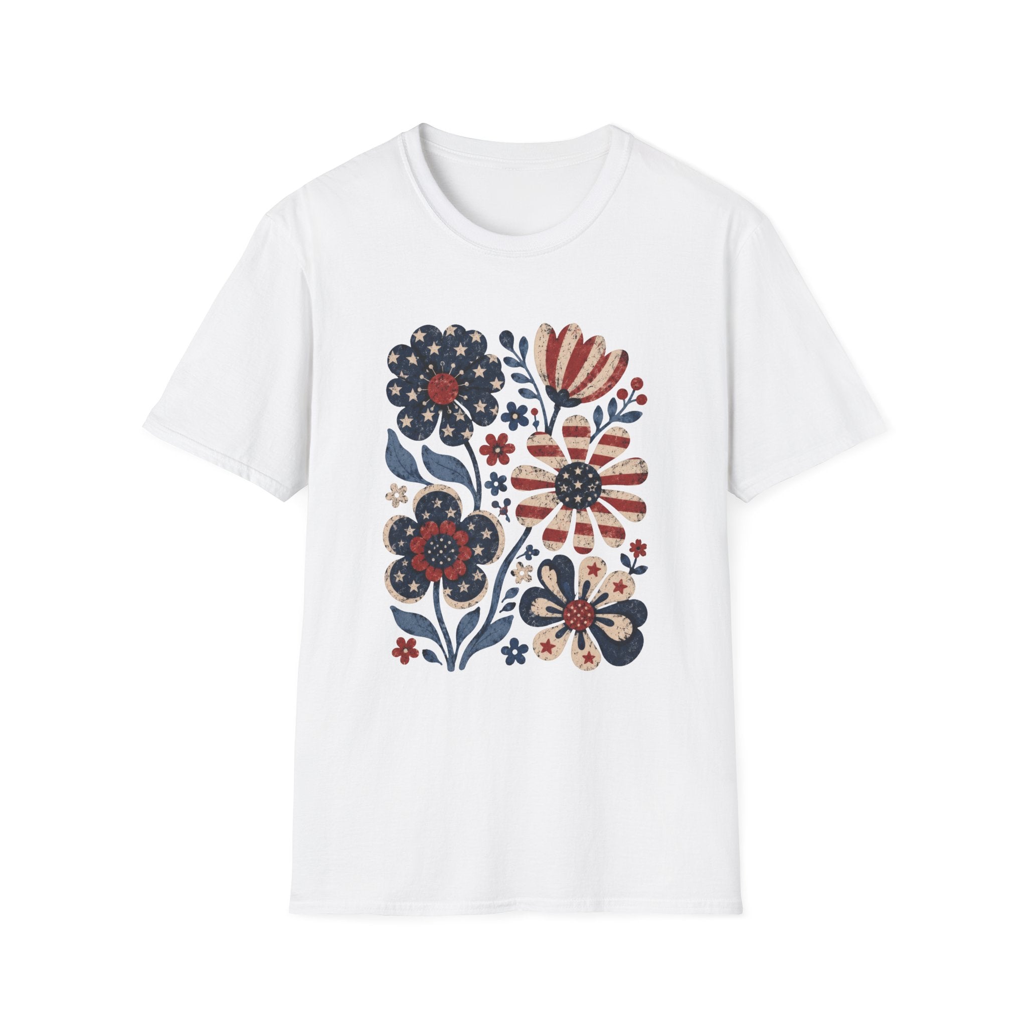 Boho Flag Flowers Tee