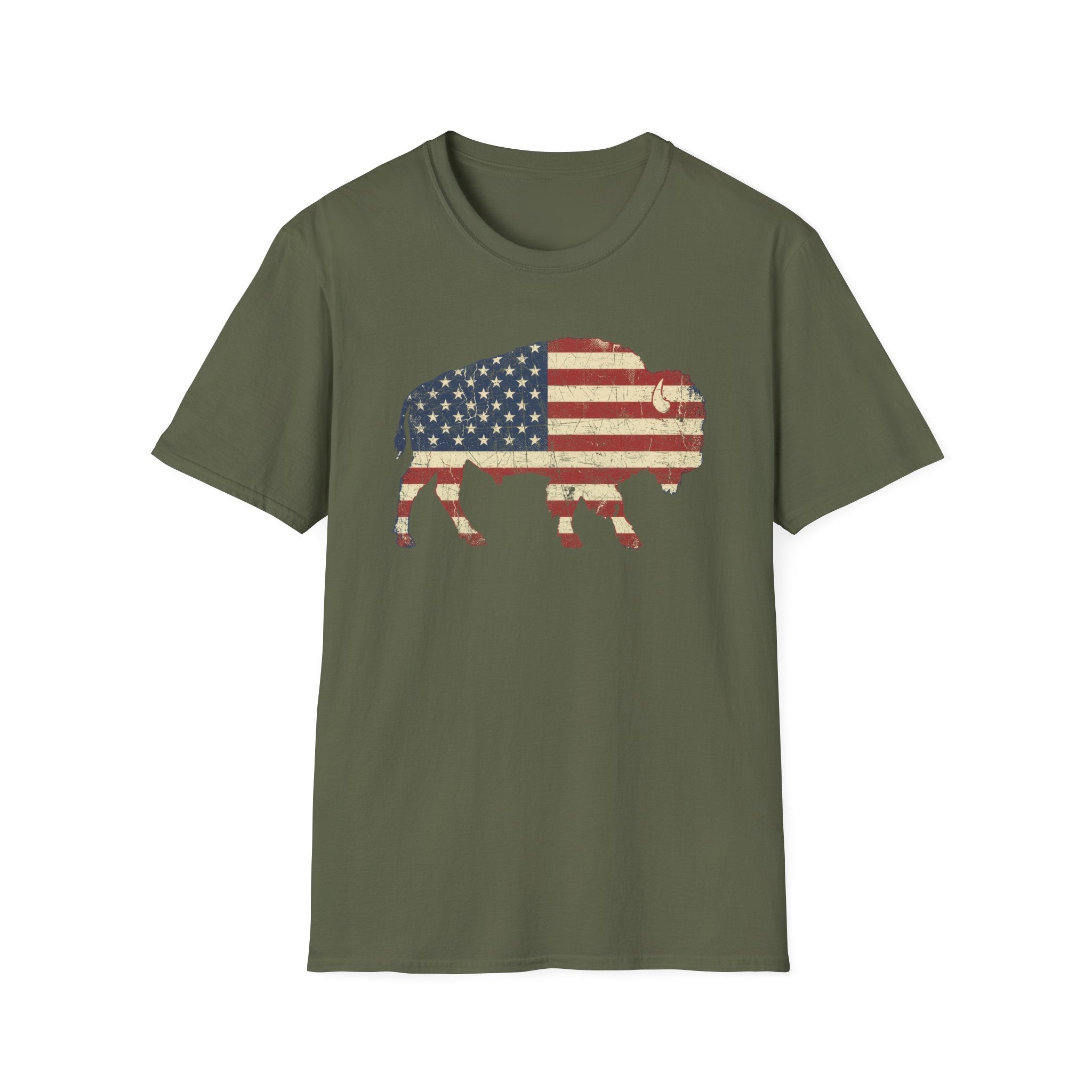 American Flag Buffalo Tee