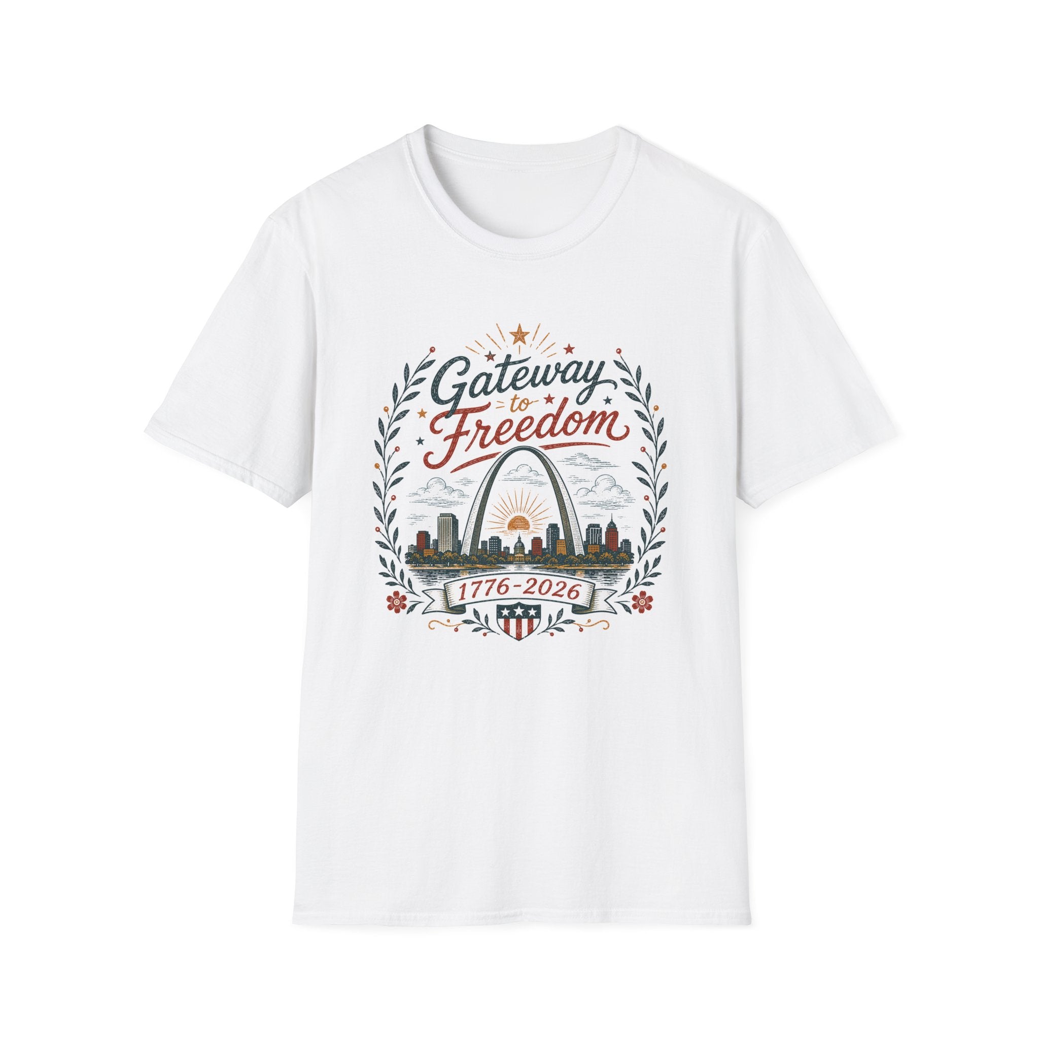 "Gateway to Freedom" Vintage Folk Tee
