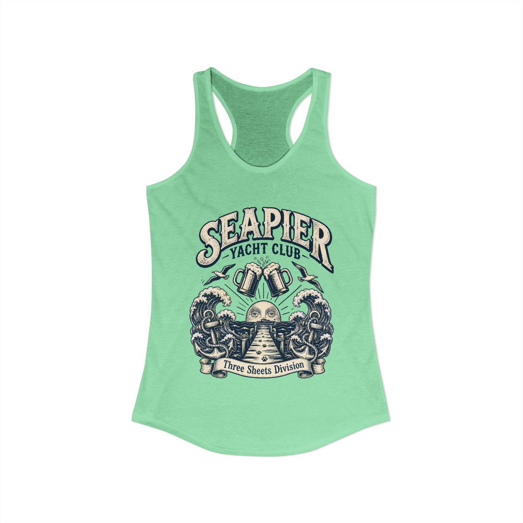 "SEAPIER Yacht Club" Women's Racerback Tank