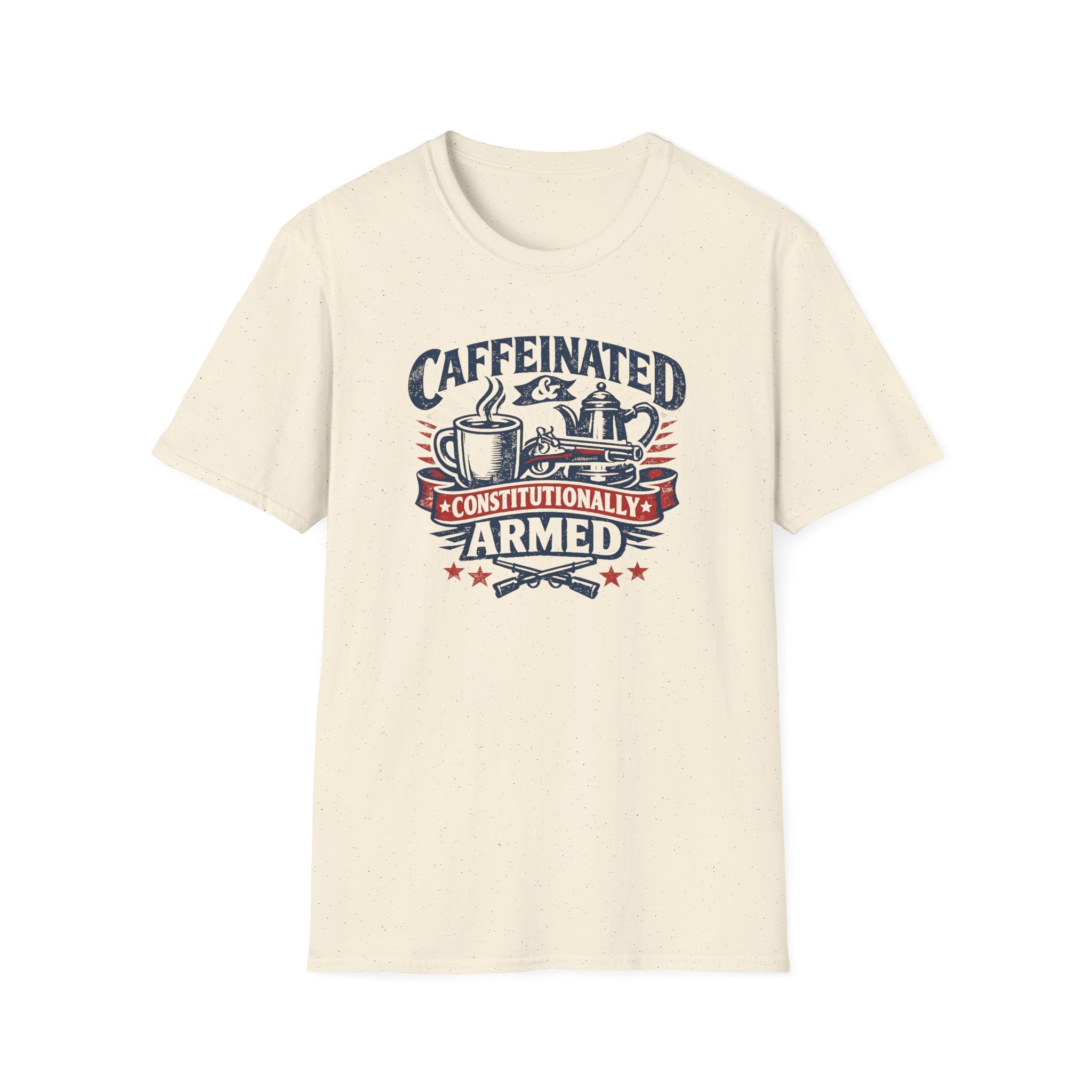 "Caffeinated & Constitutionally Armed" Tee