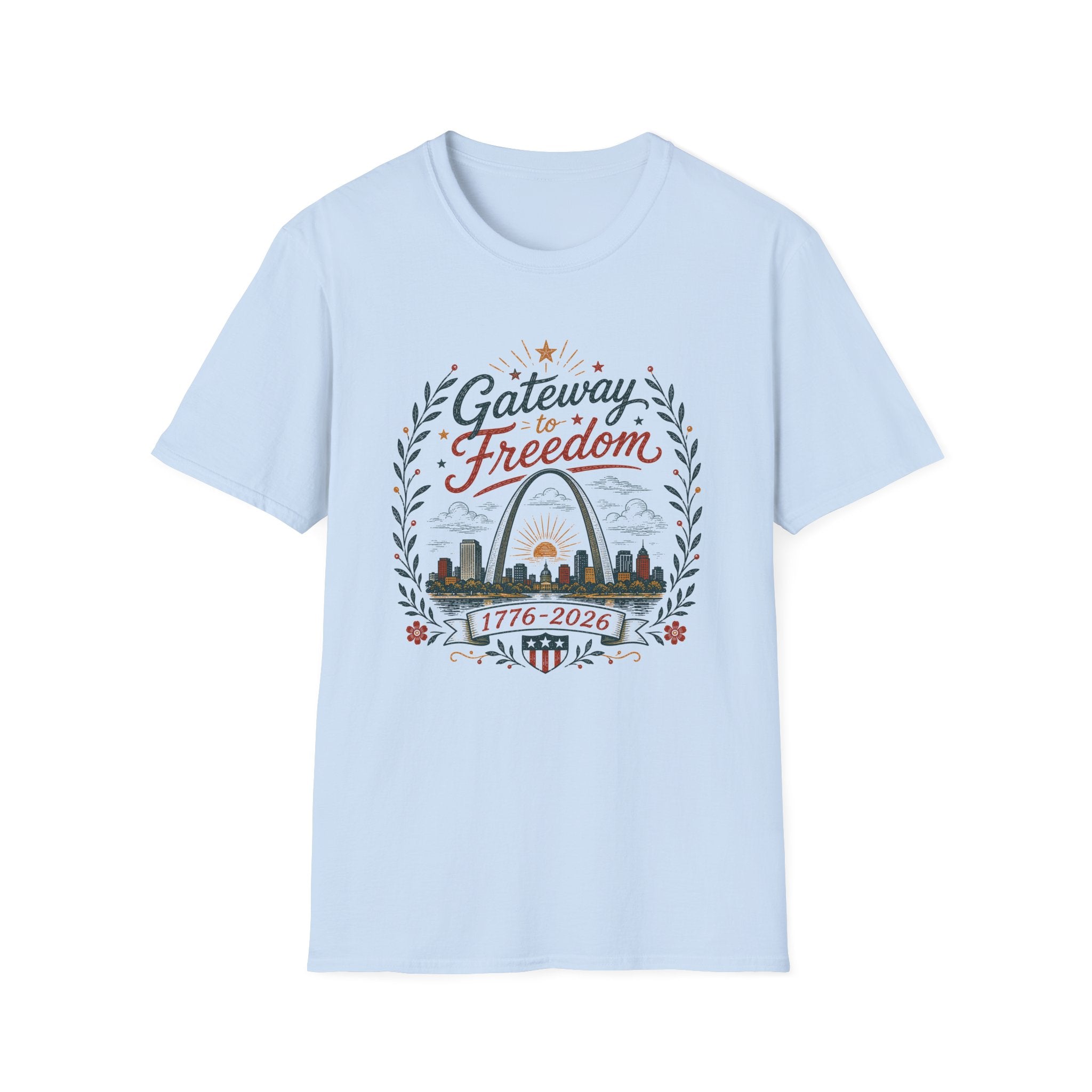 "Gateway to Freedom" Vintage Folk Tee
