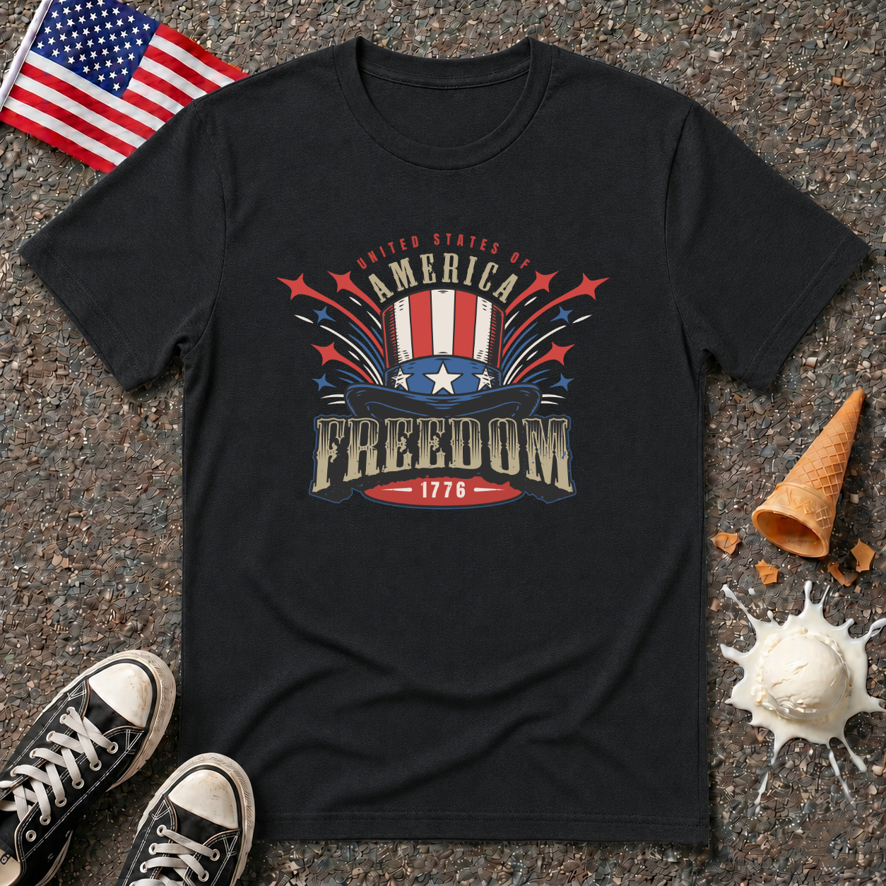 Freedom Top Hat Tee