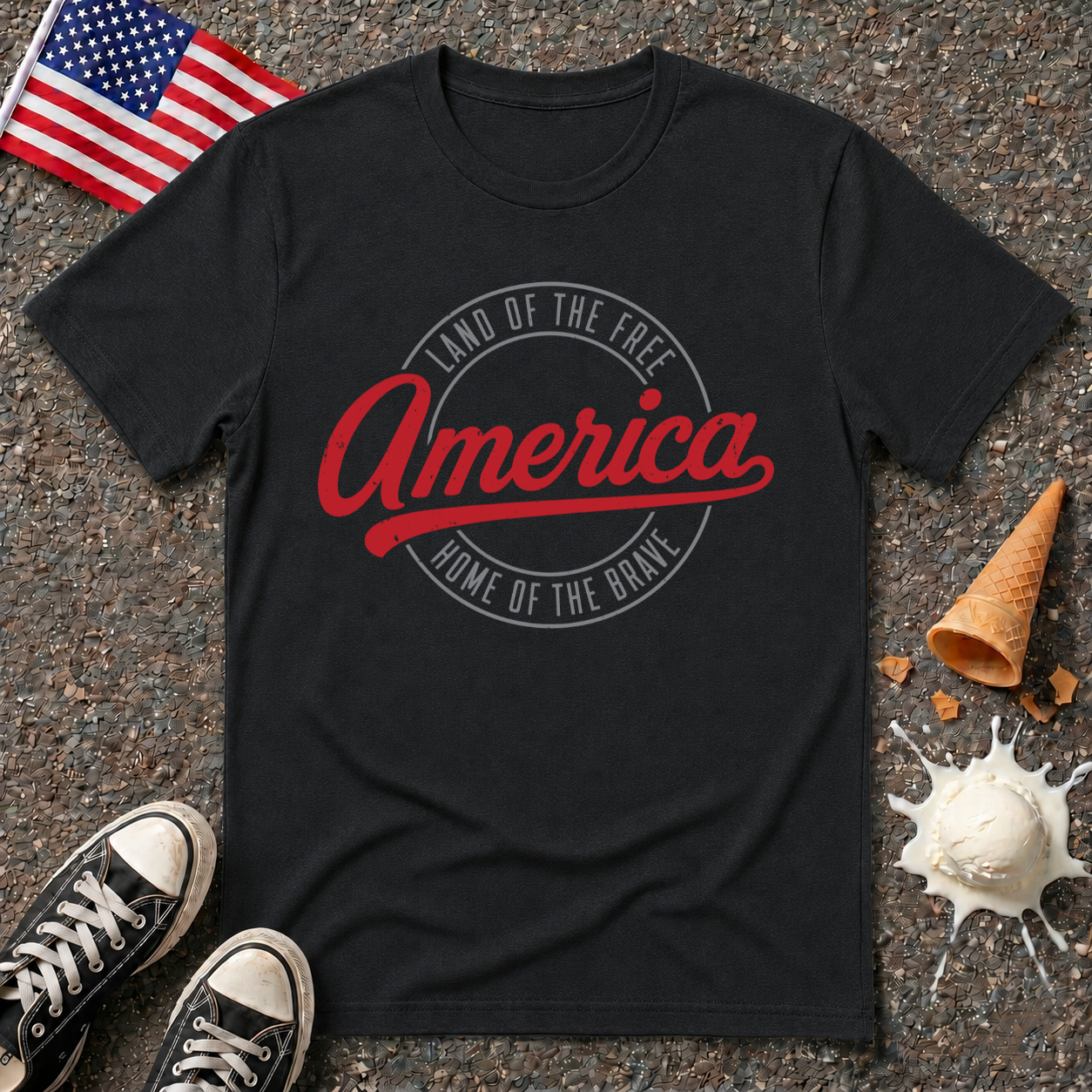"America" Badge Tee