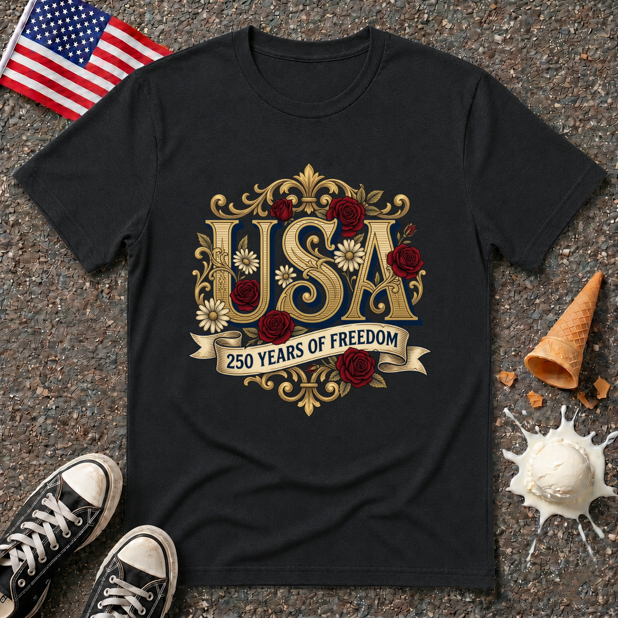 Ornate 250 Years Tee