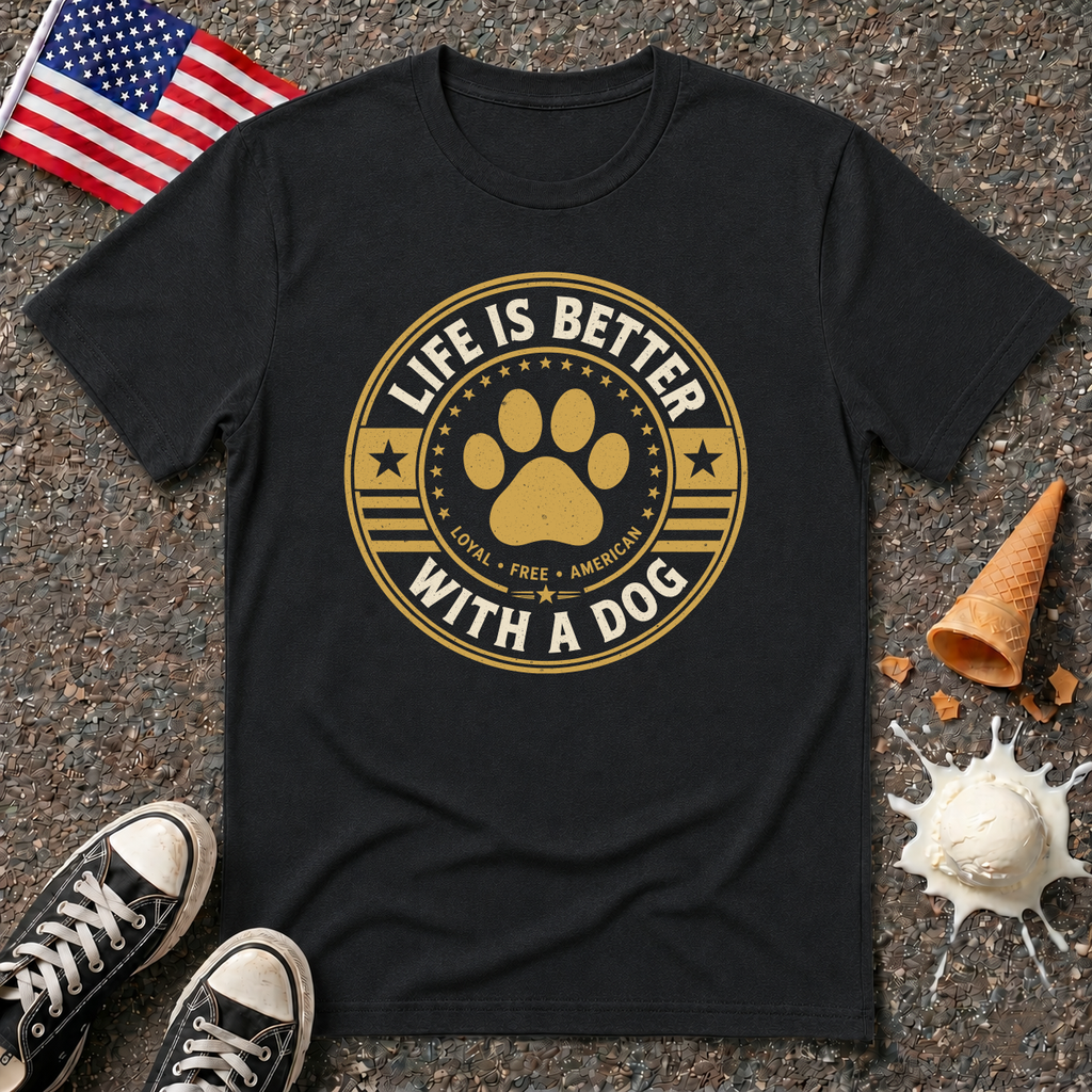 "Life Is Better With A Dog" Tee