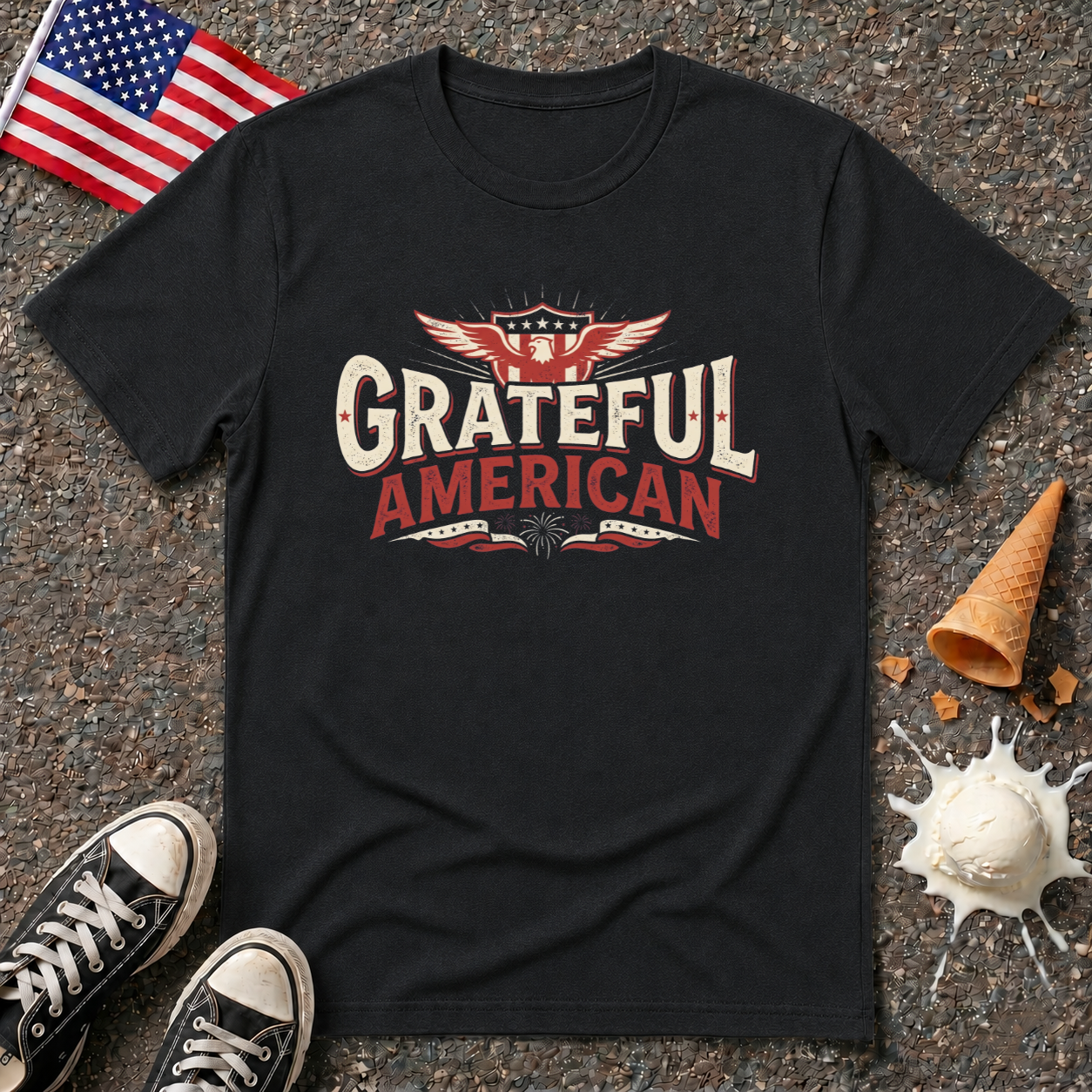 "Grateful American" Tee
