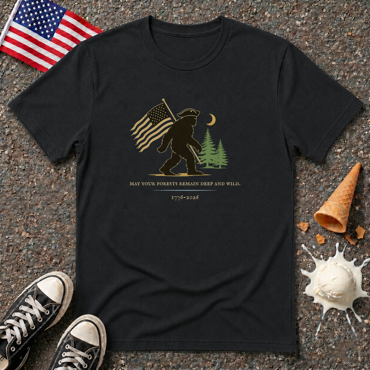 "Deep and wild." Tee