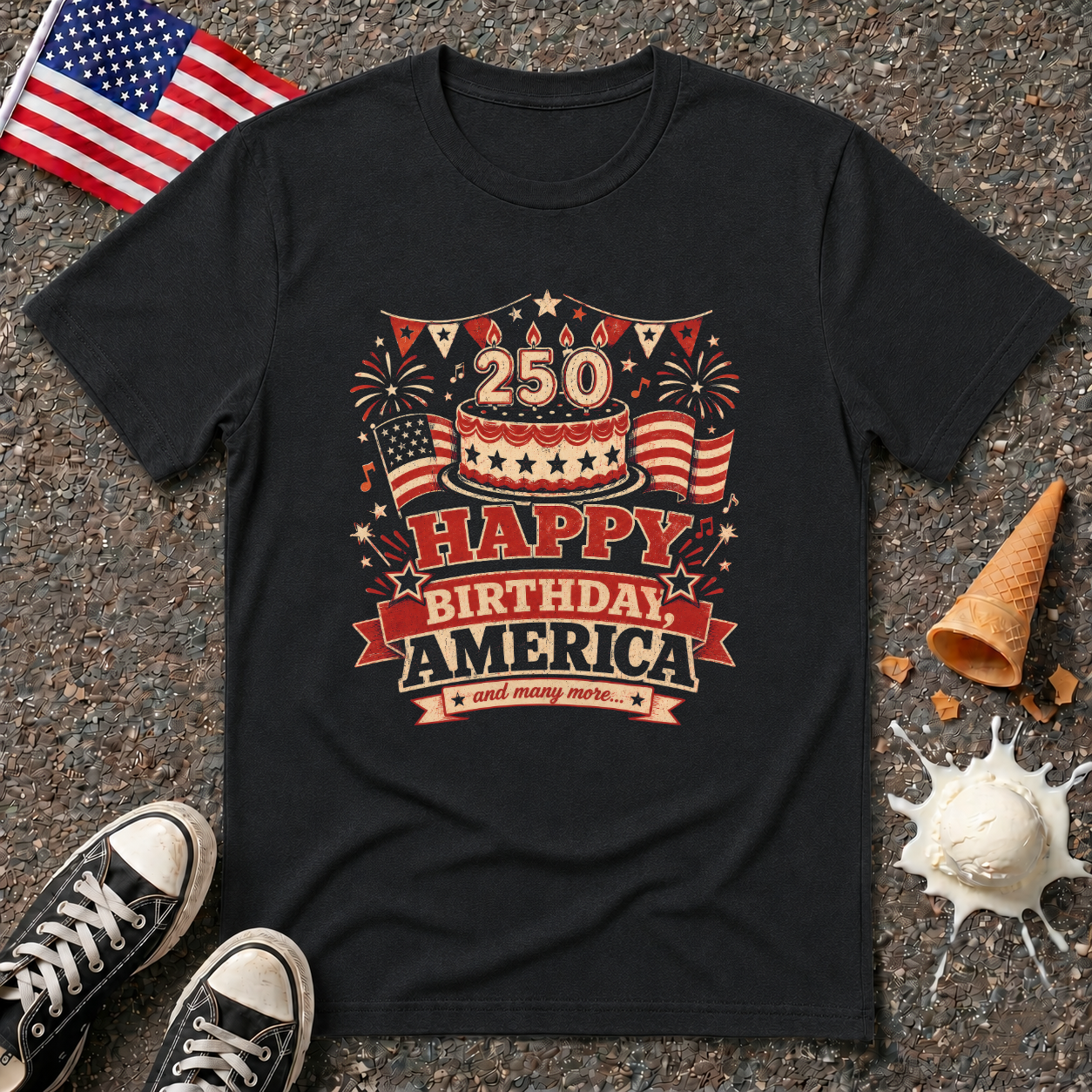 "Happy Birthday America" Vintage Tee