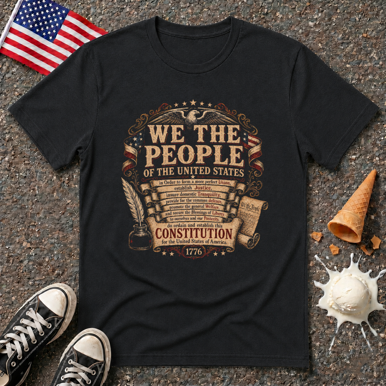 Preamble "We The People" Vintage Tee