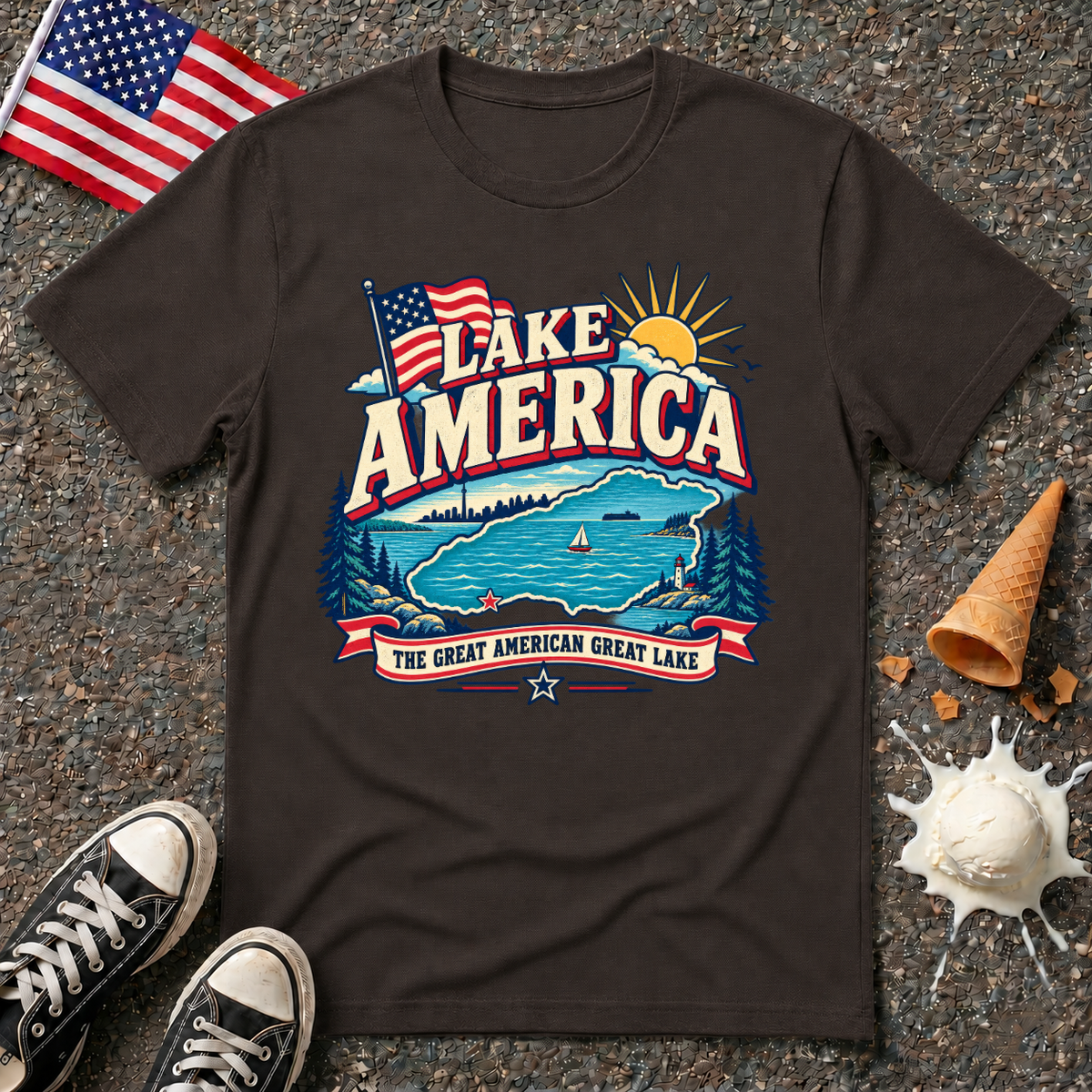 "Lake America" Vintage Tee