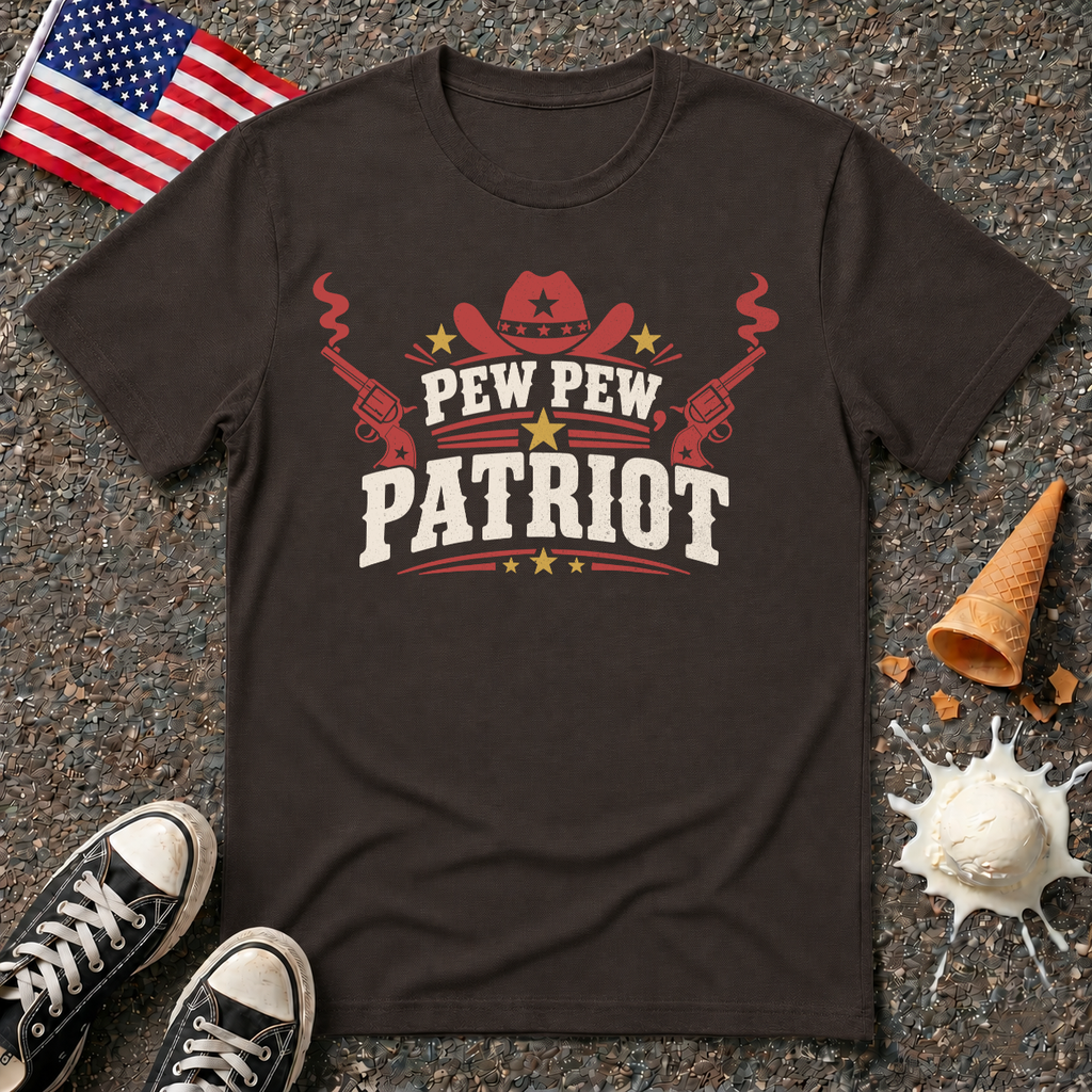 "Pew Pew Patriot" Retro Tee