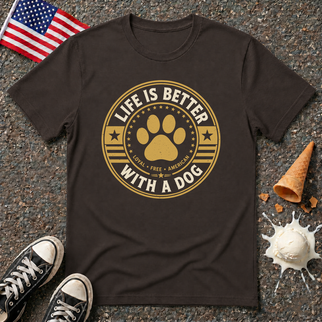 "Life Is Better With A Dog" Tee