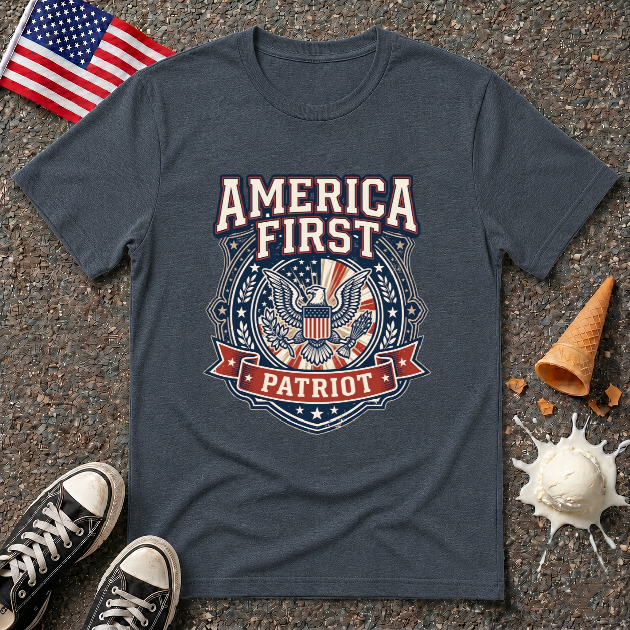 "America First Patriot" Tee