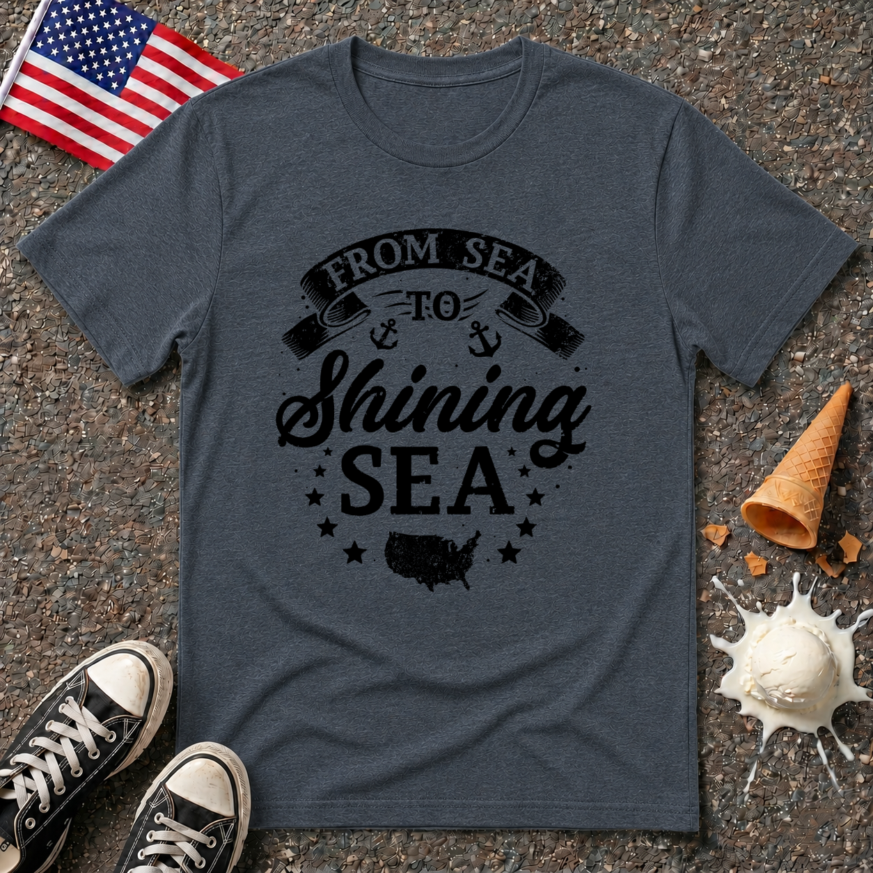 "From Sea to Shining Sea" Vintage Tee