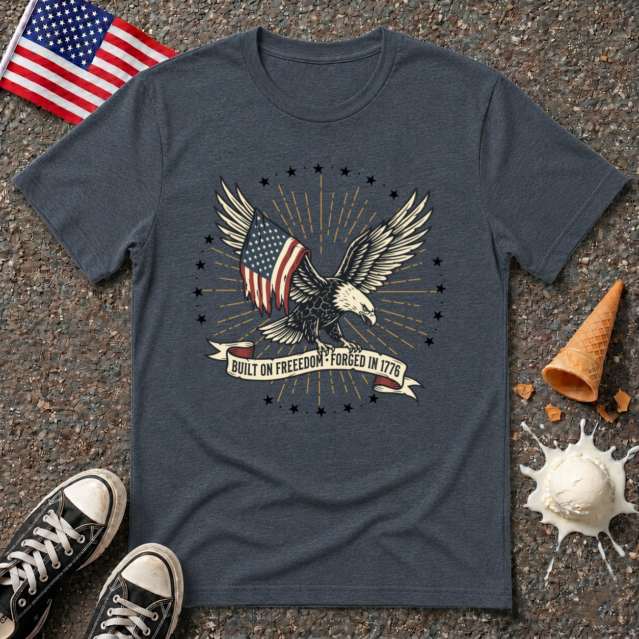 "Built on Freedom" Vintage Tee