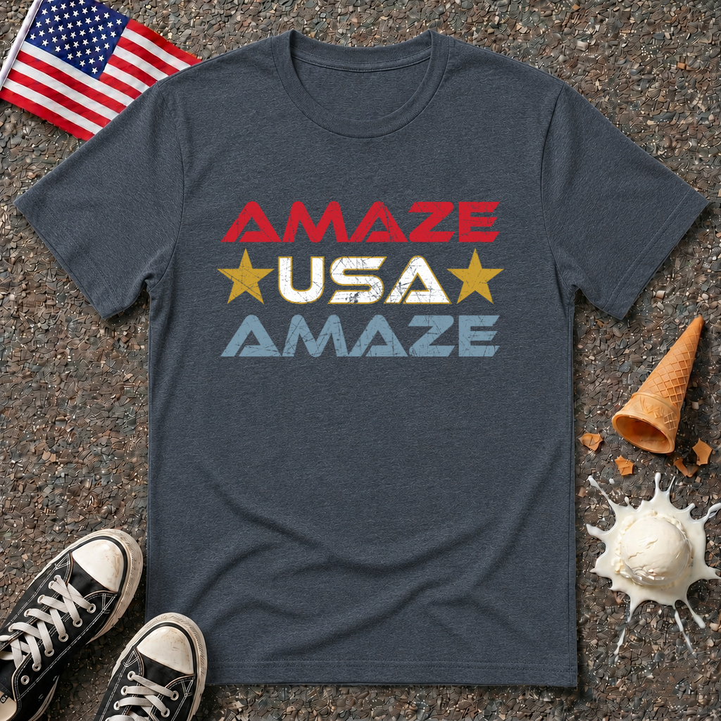 "Amaze, USA, Amaze" Retro Tee
