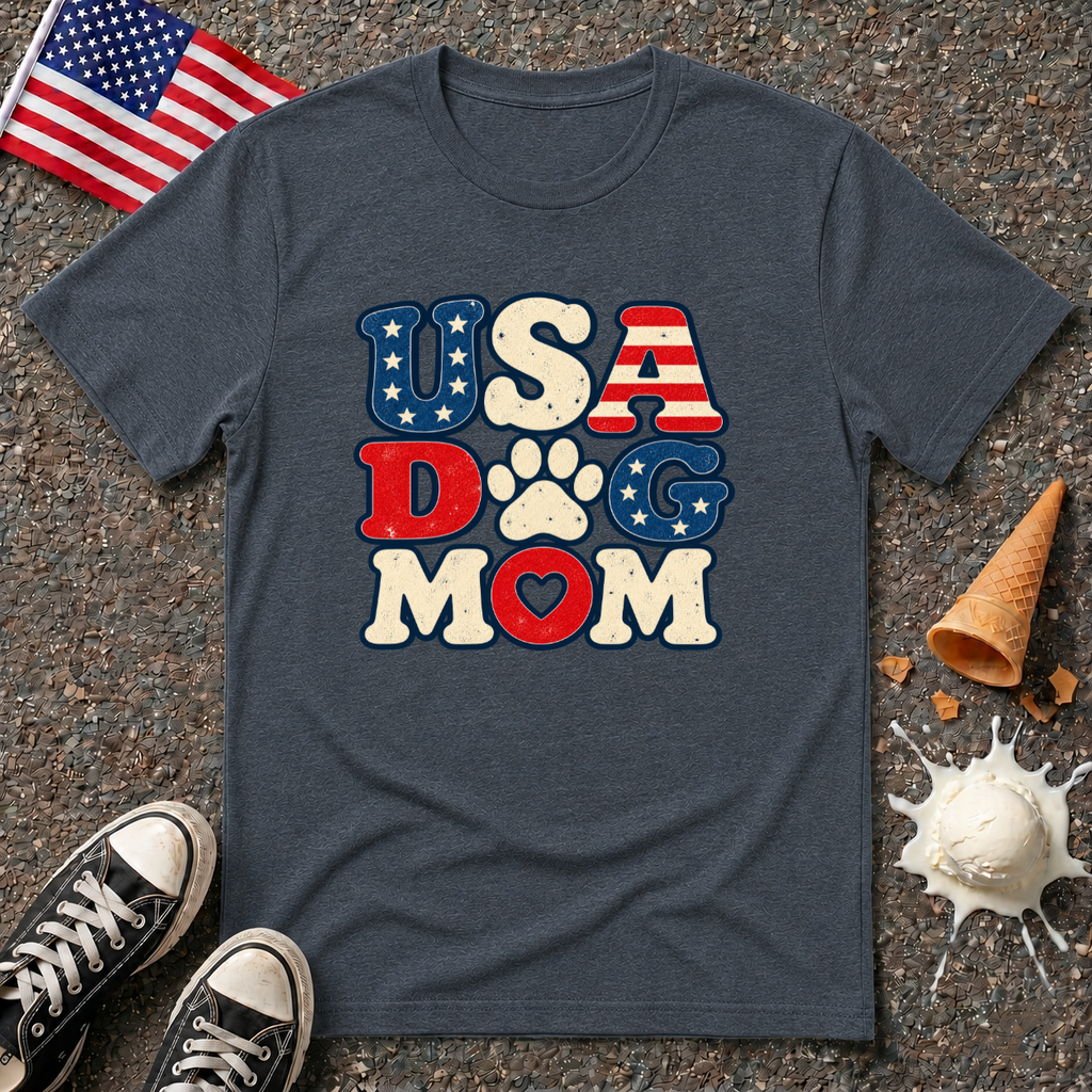 "USA DOG MOM" Tee