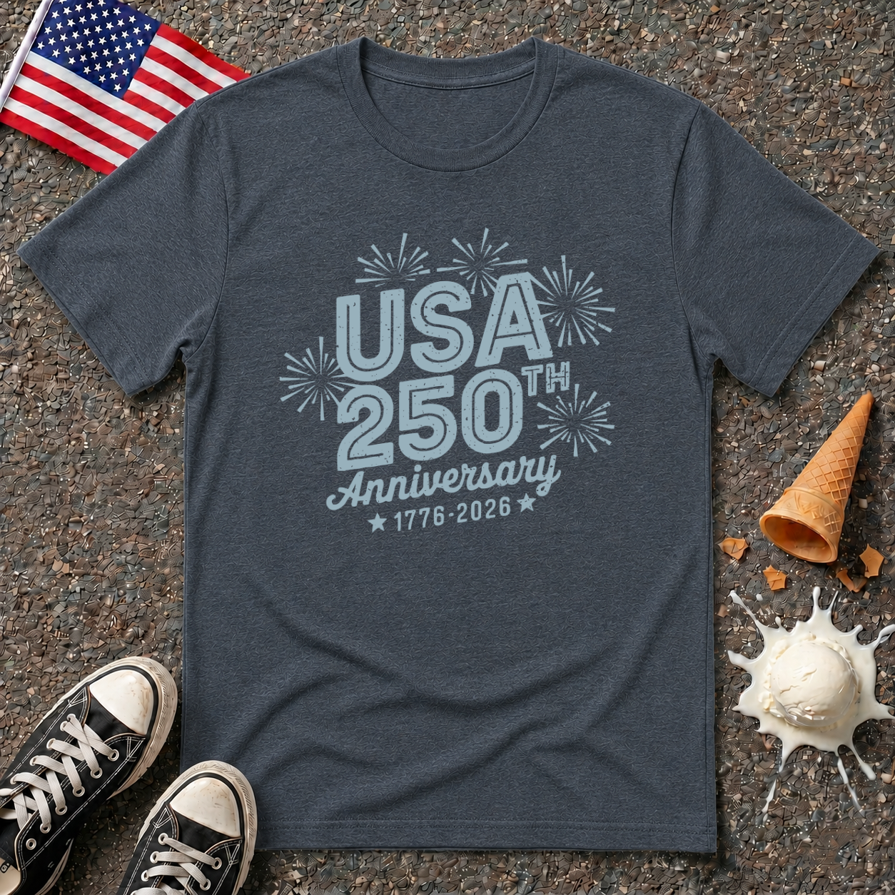 Patriotic Fireworks Tee