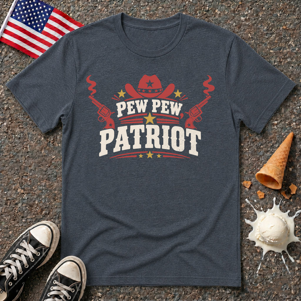 "Pew Pew Patriot" Retro Tee