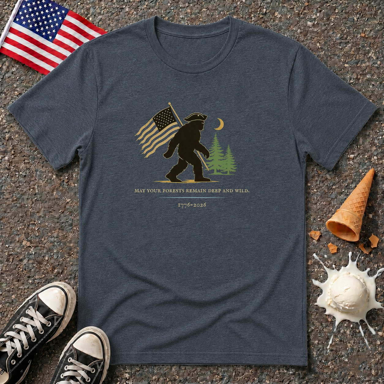 "Deep and wild." Tee