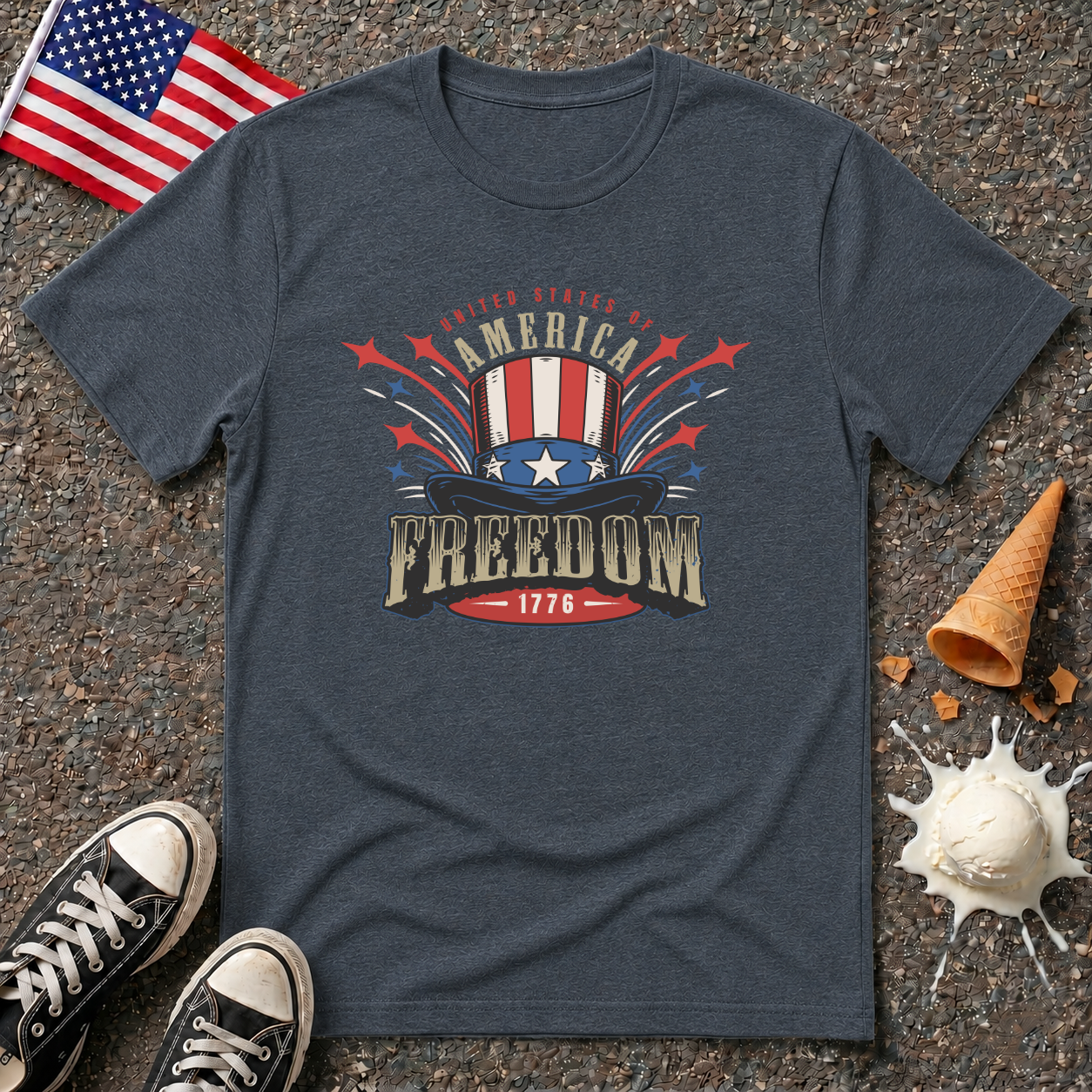 Freedom Top Hat Tee